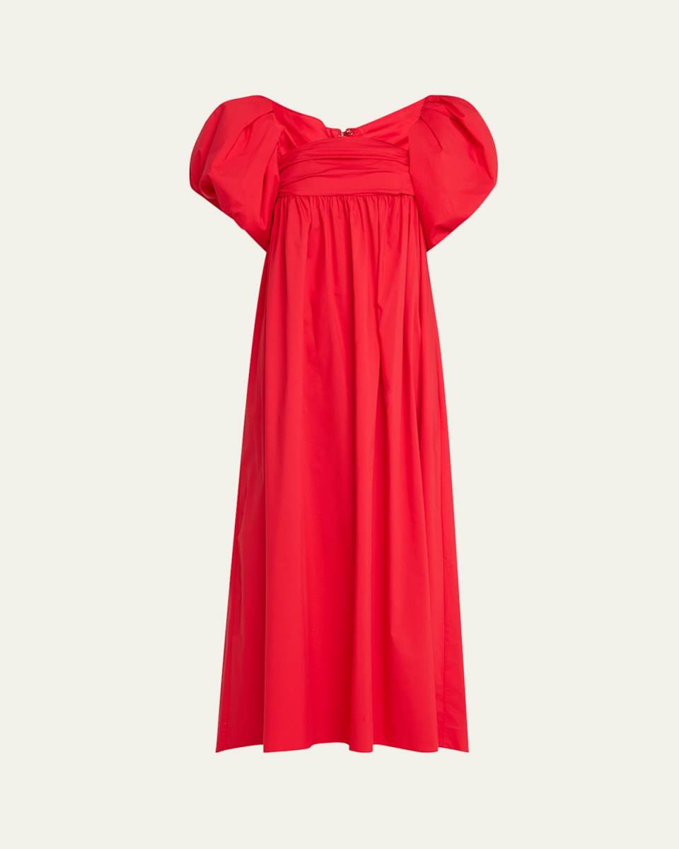 Emilia Ruched Empire Maxi Dress
